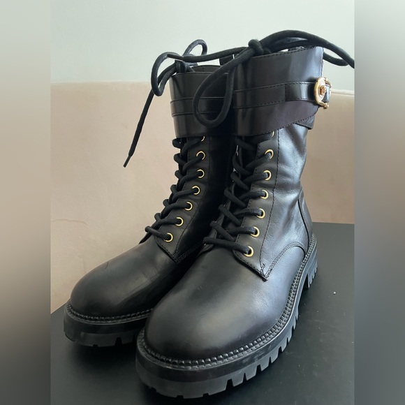 Black Versace Combat Boot - Picture 2 of 13